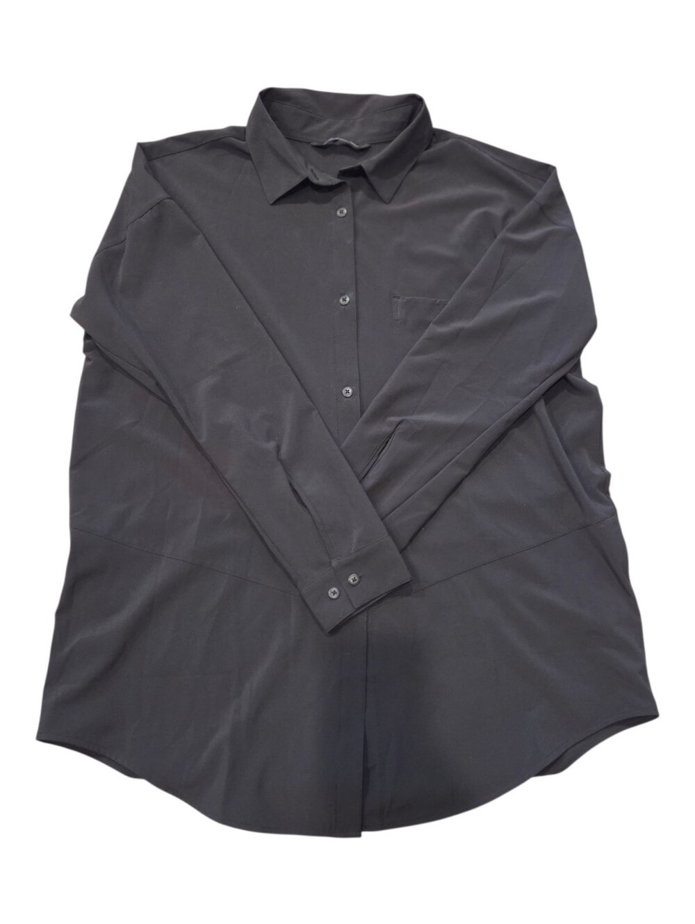 North Face, Women's Longsleeve, Ooen Back, Lightweight Button Up Shirt, Size Med